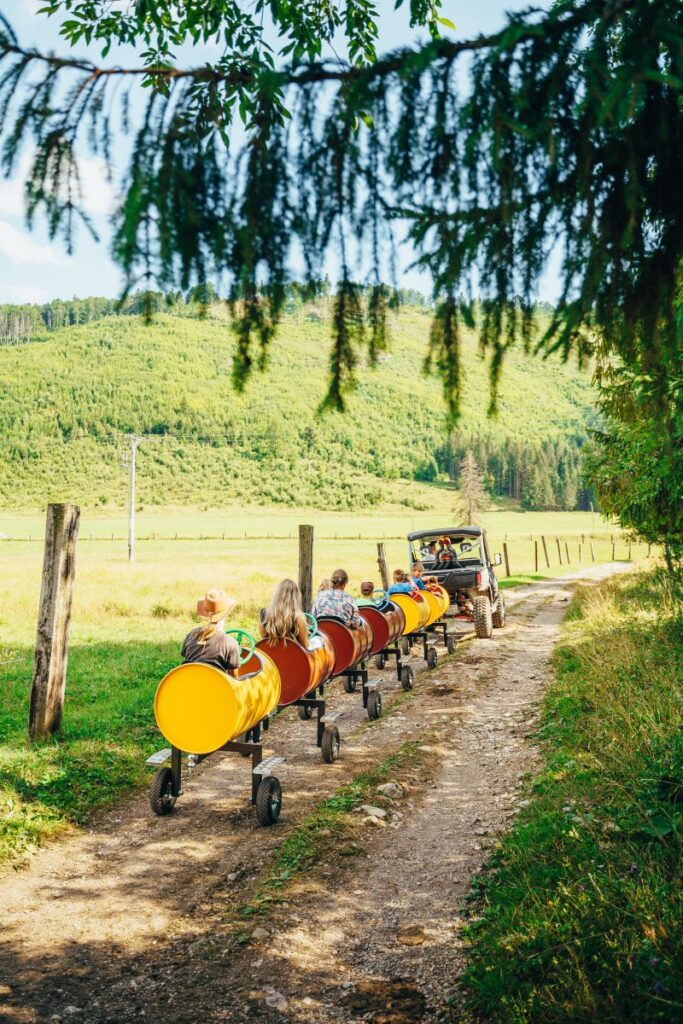 Traktorvláčik na Ranči pod Ostrou skalou – fotka 1